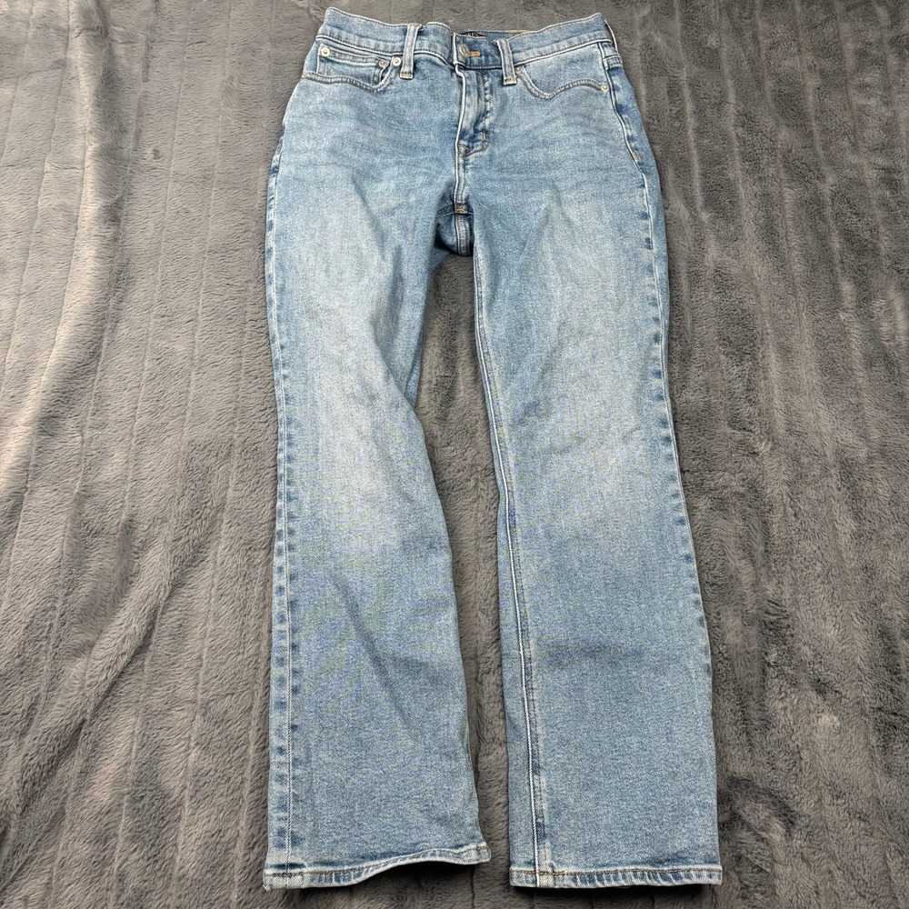 J.Crew Re-Imagined Mid-Rise Flare Crop Jeans Light Wash Size 25